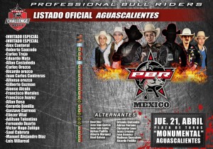 Competidores confirmados para Aguascalientes dia 21/04