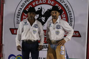 Edvaldo e Marlon, campeões da noite